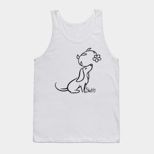 Simple Flower Hound Tank Top